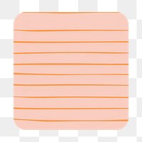 PNG Cute paper notes illustration, transparent background