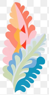 Colorful abstract leaf illustration