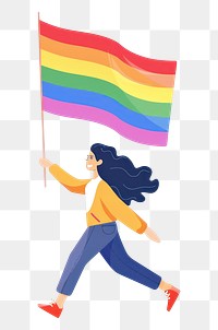 PNG  Pride flag celebration illustration