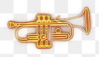 PNG Neon trumpet musical instrument illustration