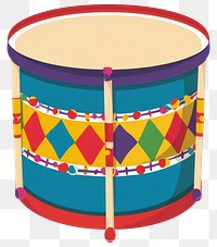 PNG Colorful toy drum illustration