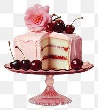 Cream cake dessert cherry.