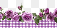 PNG Rose border collage tablecloth blossom flower.