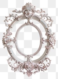 Ornate vintage oval frame