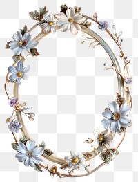 PNG  Elegant floral decorative frame