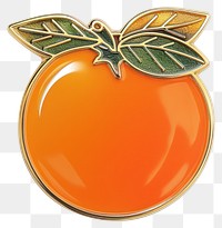 Vibrant orange fruit enamel pin