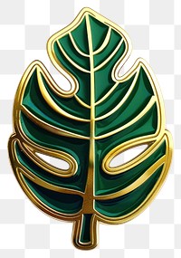 Stylish tropical leaf pin