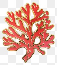 Elegant coral reef pin design