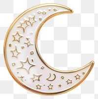 Elegant celestial moon pin