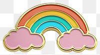 Colorful rainbow enamel pin