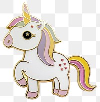 Colorful unicorn enamel pin