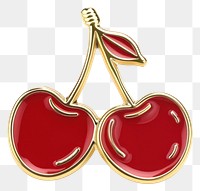 Shiny cherry enamel pin