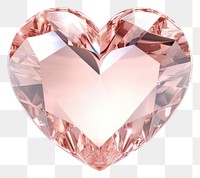 PNG Sparkling pink heart gemstone