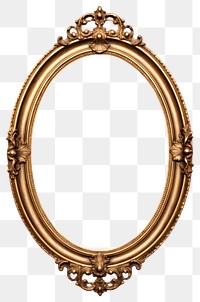 PNG Elegant vintage gold oval frame