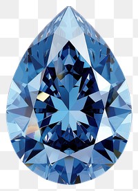 PNG Radiant blue pear diamond