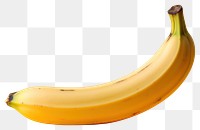 PNG Vibrant ripe banana on yellow