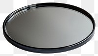 PNG Round black mirror tray surface