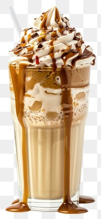 PNG  Delicious caramel iced coffee treat