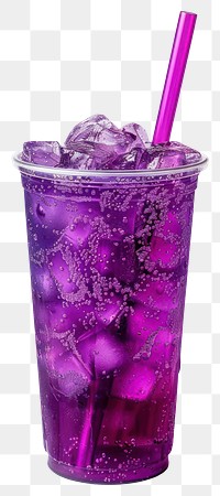 Refreshing purple iced drink