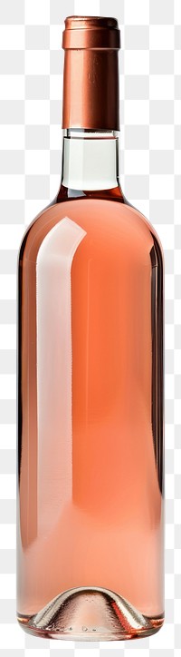 PNG  Elegant rose wine bottle isolated