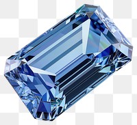 PNG Radiant blue gemstone, flawless cut