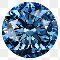 PNG Radiant blue diamond gemstone