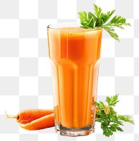 PNG Fresh carrot juice with garnish