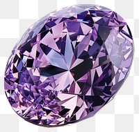 PNG Sparkling purple gemstone, faceted brilliance