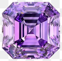 PNG Radiant purple gemstone with facets