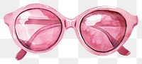 PNG Pink sunglasses accessories accessory goggles.