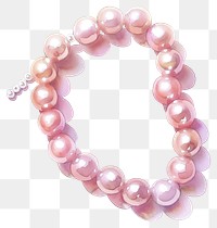 PNG Soft pink pearl necklace accessories accessory bracelet.