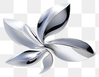 PNG Abstract metallic flower design