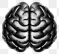 PNG Brain icon stencil person human.