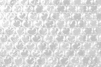 Heart-shaped metallic bubble wrap png texture overlay, transparent background