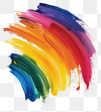 PNG An acrylic stroke top with rainbow icon element overlay backgrounds abstract paint.