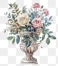 PNG Elegant floral bouquet illustration