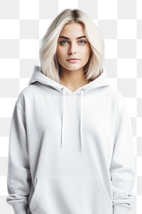 Hood sweatshirt portrait hoodie. 