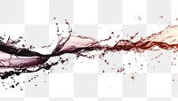 Wine splash border line art graphics beverage.