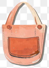 PNG Stylish pink handbag illustration