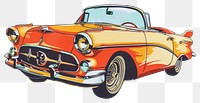 PNG Vintage classic car illustration