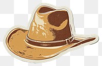 PNG Classic cowboy hat illustration