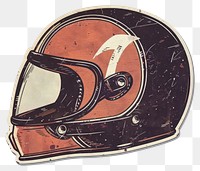 PNG Vintage motorcycle helmet illustration