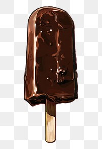 PNG Chocolate ice cream bar illustration