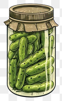 PNG Pickled cucumbers in glass jar