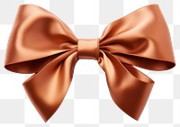 Ribbon gift bow white background. 