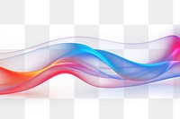 Colorful abstract wave  png light overlay effect, transparent background