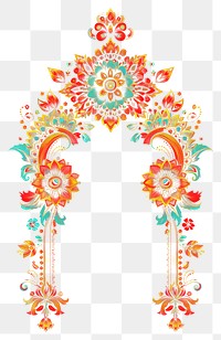 PNG Intricate floral arch design illustration