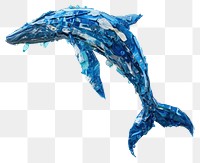 PNG Blue whale made from plastic animal mammal shark.