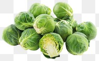 PNG Brussels sprouts vegetable produce plant.