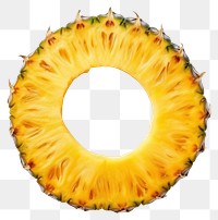 PNG Thin pineapple ring slice fruit food 